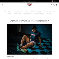 Importance of Warm-up and Cool down for Muay Thai