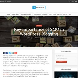 Key Importance of SMO in WordPress Blogging