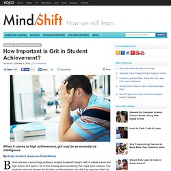 How Important is Grit in Student Achievement?