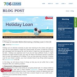 5 Important Things to Know Before Borrowing a Holiday Loan