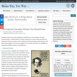 Five Important Canadian Writers You Should Know