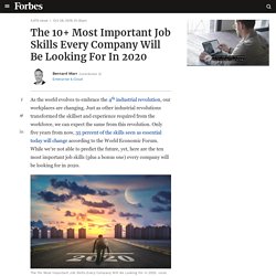 The 10+ Most Important Job Skills Every Company Will Be Looking For In 2020