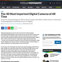 The Most Important Digital Cameras of All Time