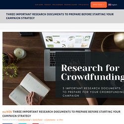 Three Important Research Documents to Prepare Before Starting Your Campaign Strategy - samitpatel
