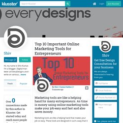Top 10 Important Online Marketing Tools for Entrepreneurs