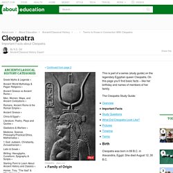 Important Facts about Cleopatra