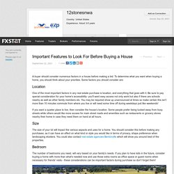 Important Features to Look For Before Buying a House