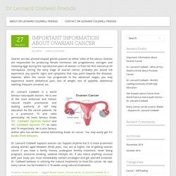Important Information about Ovarian Cancer