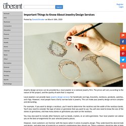 Important Things to Know About Jewelry Design Services