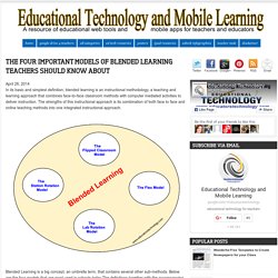 The Four Important Models of Blended Learning Teachers Should Know about