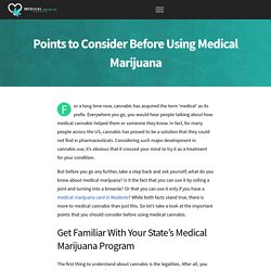 Important Points for Using Medical Marijuana in modesto