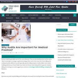 Why Audits are important for Medical Practice?