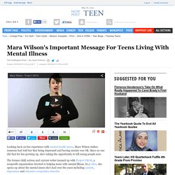 Mara Wilson's Important Message For Teens Living With Mental Illness