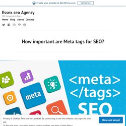 How important are Meta tags for SEO? – Essex seo Agency