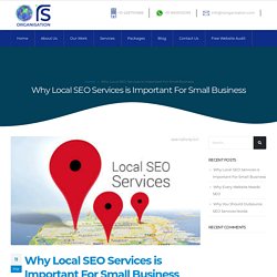 Why Local SEO Services is Important For Small Business RS Organisation
