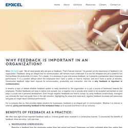 Why Feedback is Important in an Organization - Emxcel