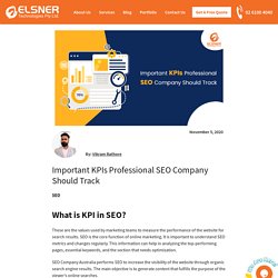 Important KPIs Professional SEO Company Should Track