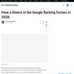 Important seo ranking factor 2020