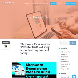 Shopware E-commerce Website Audit – A very important requirement today! - icreative