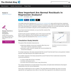How Important Are Normal Residuals in Regression Analysis?