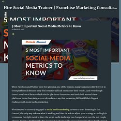 5 Most Important Social Media Metrics to Know