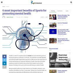 6 most important benefits of Sports for promoting mental health