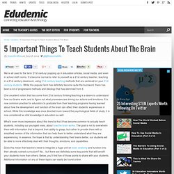 5 Important Things To Teach Students About The Brain