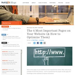 The 4 Most Important Pages on Your Website (& How to Optimize Them)
