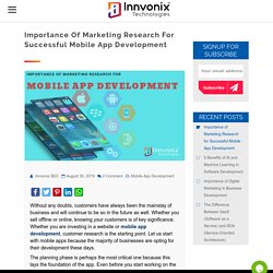 Importantce of Marketing Research for Successful Mobile App Development