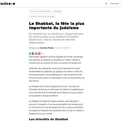 Le Shabbat, la fête la plus importante du judaïsme