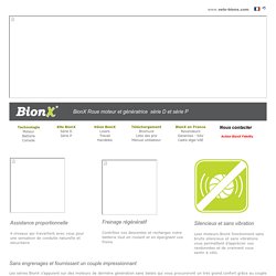 Bionx en France - Importation et distribution de kit pour vélo électrique- Le moteur BionX
