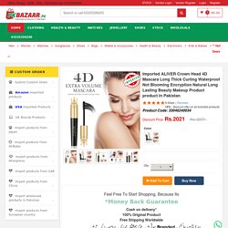 Imported makeup product aliver crown head 4d mascara long thick in Pakistan