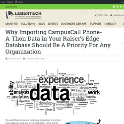 Importing CampusCall Data Into The Raiser's Edge