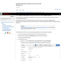 4.2 Importing Data from a File into Your Application