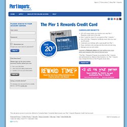 Pier 1 Imports Rewards Credit Card - Home