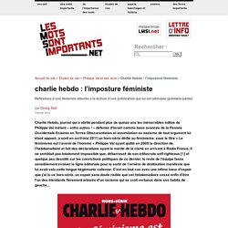 Charlie Hebdo : l’imposture féministe