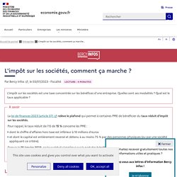 L'impôt sur les sociétés, comment ça marche