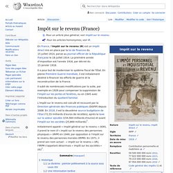 Impôt sur le revenu (France)