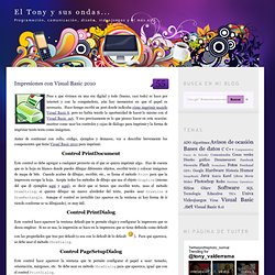Impresiones con Visual Basic 2010