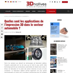 Impression 3D automobile : quelles sont les applications ?