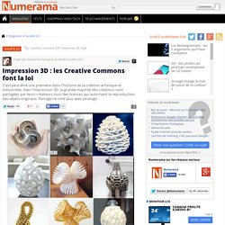 Impression 3D : les Creative Commons font la loi