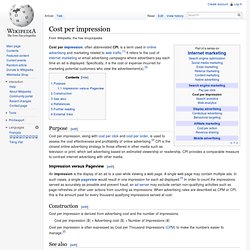 Cost per impression