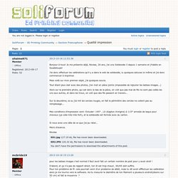 Qualité impression (Page 1) — Section Francophone — SoliForum - 3D Printing Community