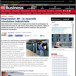 Impression 3D : la nouvelle révolution industrielle
