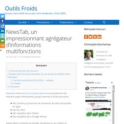 NewsTab, un impressionnant agrégateur d'informations multifonctions