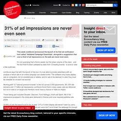 31% of ad impressions are never even seen