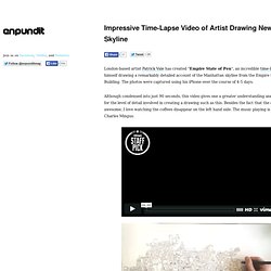 Impressive Time-Lapse Video of Artist Drawing New York Skyline