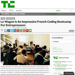 Le Wagon Is An Impressive French Coding Bootcamp For Entrepreneurs