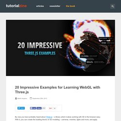 20 Impressive Examples for Learning WebGL with Three.js