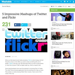 5 Impressive Mashups of Twitter and Flickr